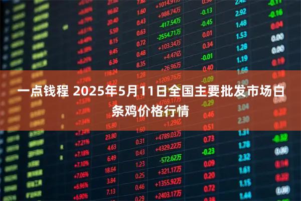 一点钱程 2025年5月11日全国主要批发市场白条鸡价格行情